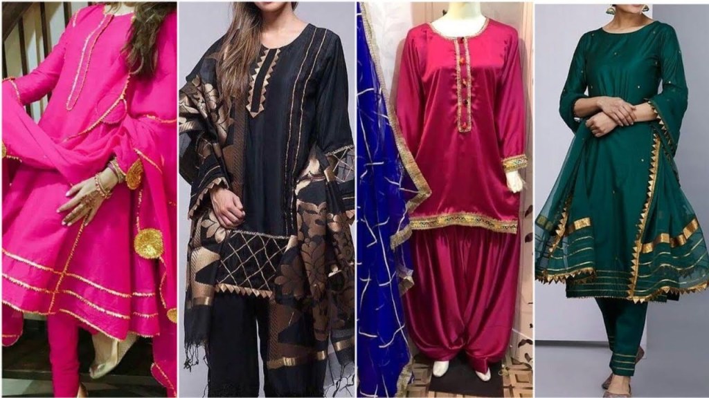 Gorgeous gotta Patti /ribbon Dress Designing Ideas || Fashion&nbsp;Beauty