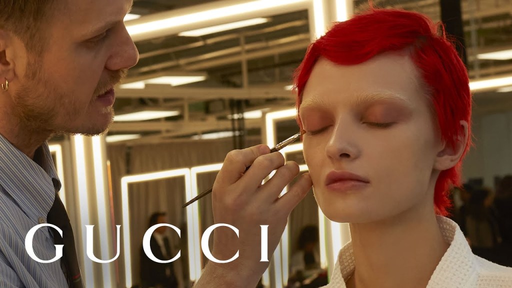 Gucci Beauty Looks at the Women’s Fall Winter 2023 Fashion&nbsp;Show