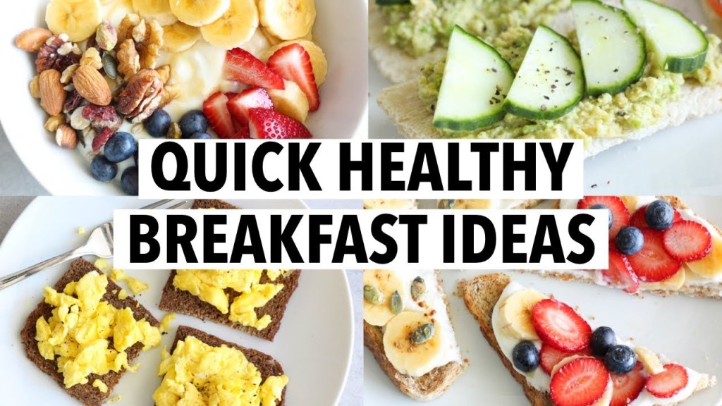 5 QUICK HEALTHY BREAKFASTS FOR WEEKDAYS – less than 5 min, easy recipe&nbsp;ideas!